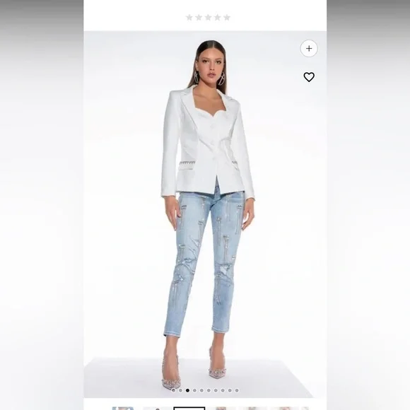 AKIRA Blue Straight Leg Distressed Jeans - Picture 11 of 12